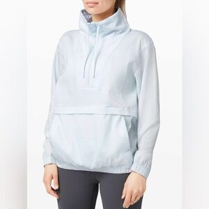 Lululemon Pack Light Pullover Half Zip Almost Blue